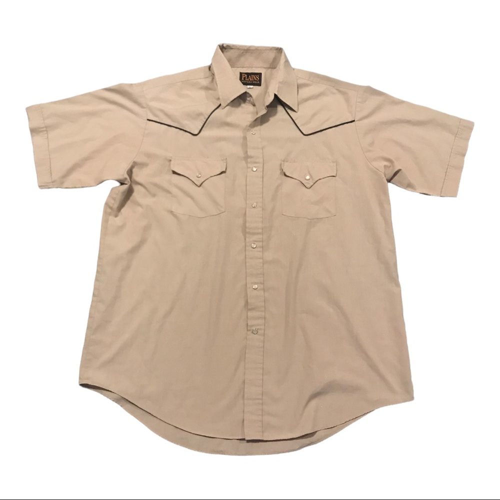 Vintage Mens Pearl snap Sz Large